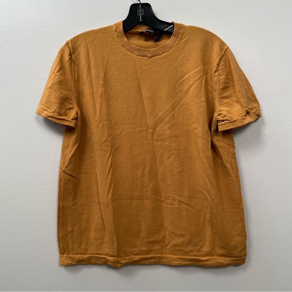 Theory | Mustard Yellow Wool Sweater Tee Sz M